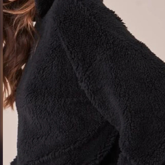 bluenotes black  soft fuzzy sweatshirt hoodie Sz L - Picture 8 of 12